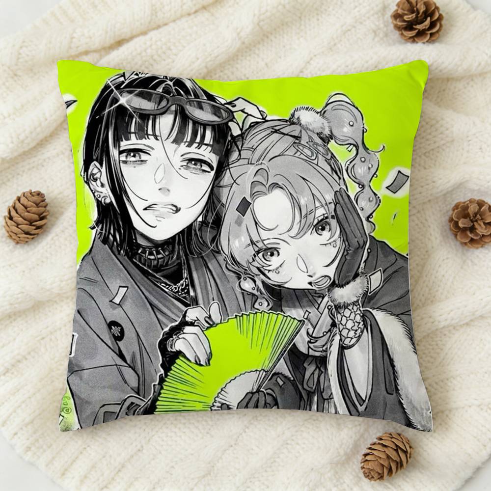 Mitsuki Koga Aya Tgswiiwagaa Doublesided Printed Square Decorative Cushion Cover for Sofa Living Room Home Decor