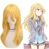 Anime Your Lie in April Miyazono Kaori Pruik Cosplay Kostuum Dames Lang Synthetisch Haar Rolspel Pruiken Halloweenfeest