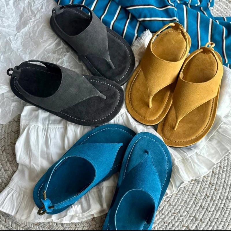Clip Toe Women Sandals Casual Flats Fashion Shoes Woman Cozy Walking Slippers 2025 Summer Brand Trend Beach Sandalias De Mujer