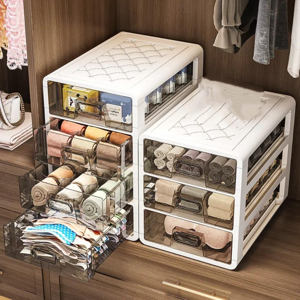 Stackable Drawer Storage Box Large Capacity Organize Box New Storage Cabinet Socks