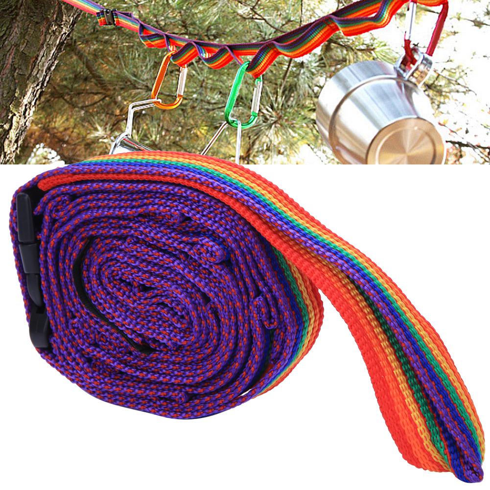 Bunte Zeltaufbewahrungshängeschnur für den Außenbereich mit Aufbewahrungstasche für Campingzubehör