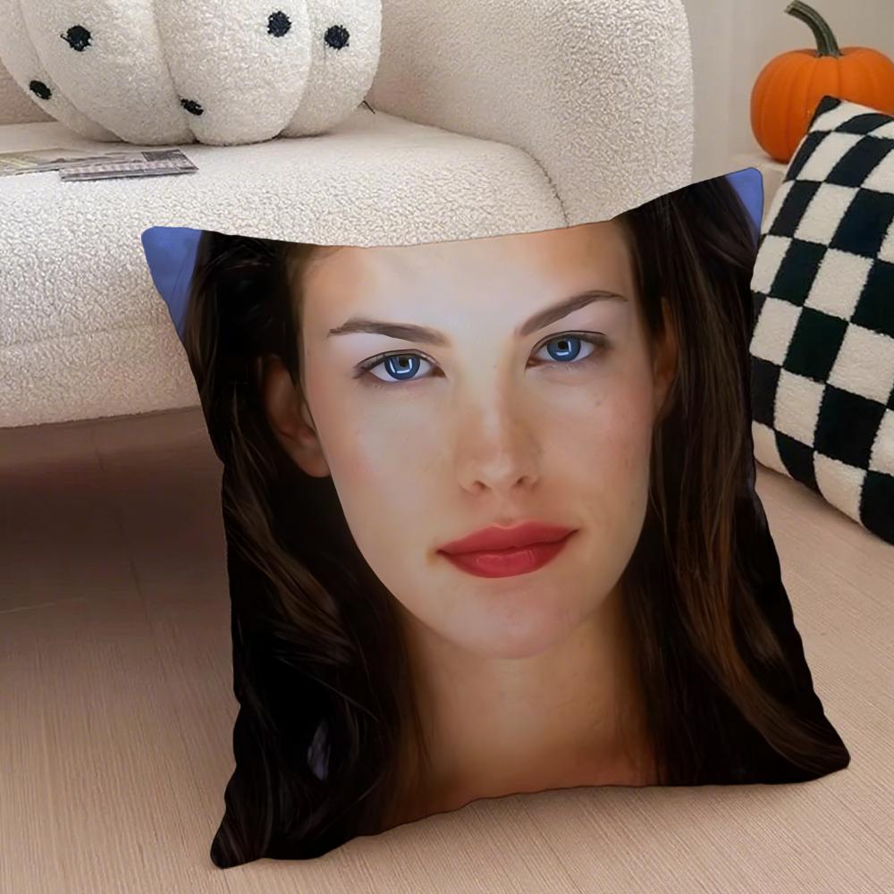 LLiv Tyler Cushion Cover Throw Pillow Cover Hidden Button Durable Polyester Chair Cushion