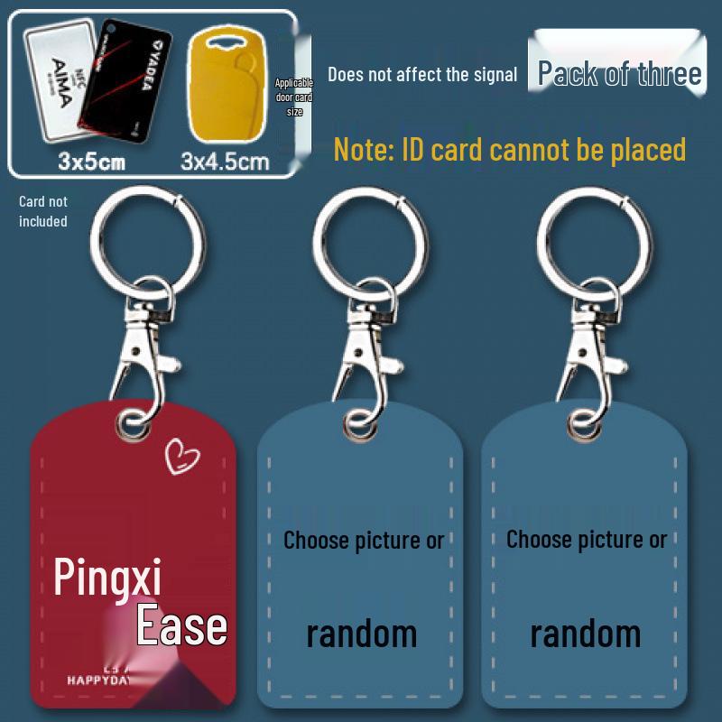 Mini Community Card Case Keychain - ICID Access Protective Sleeve & Bus/Elevator Holder