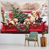 Christmas Tree Snow Tapestry Wall Hanging New Year Gift Elk Christmas Home Decoration Bohemian Aesthetics Bedroom Decoration