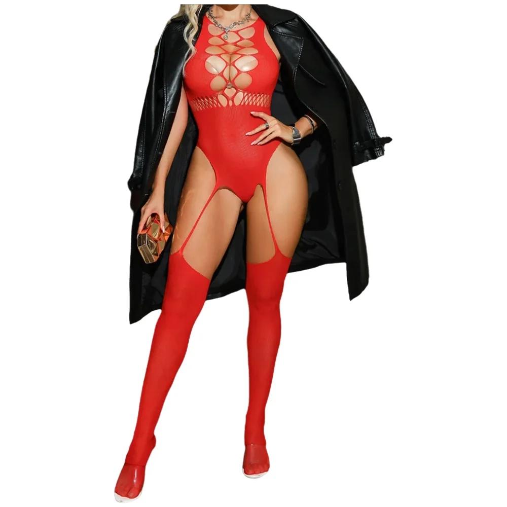 Sexy Lingerie Babydoll Underwear Chemises Nightgown Sleepwear Tights Product Erotic Sexy Lingerie For Women Singlet Garters Suit