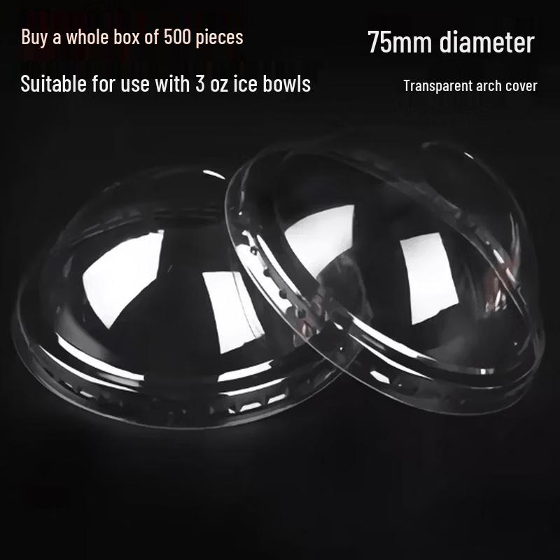 

Plastic Domed Ice Cream Cup Lids