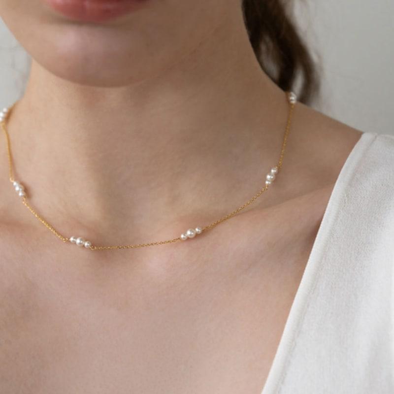 Dawn of Me Petite Pearl Chain Necklace