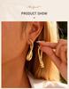 Unique Stainless Steel Stud Earring for Women, 18K Gold Color Plated Geometric Statement Earring Jewelry Wholesale