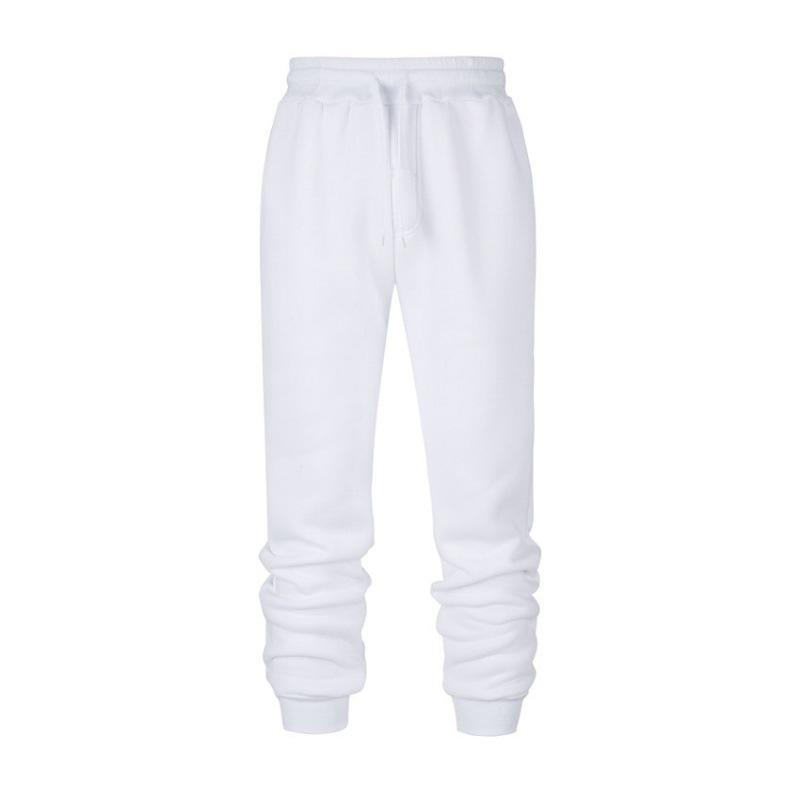 Men's Casual Solid Color Sweatpants - Autumn/Winter 2022 Loose Fit with Cuffed Legs