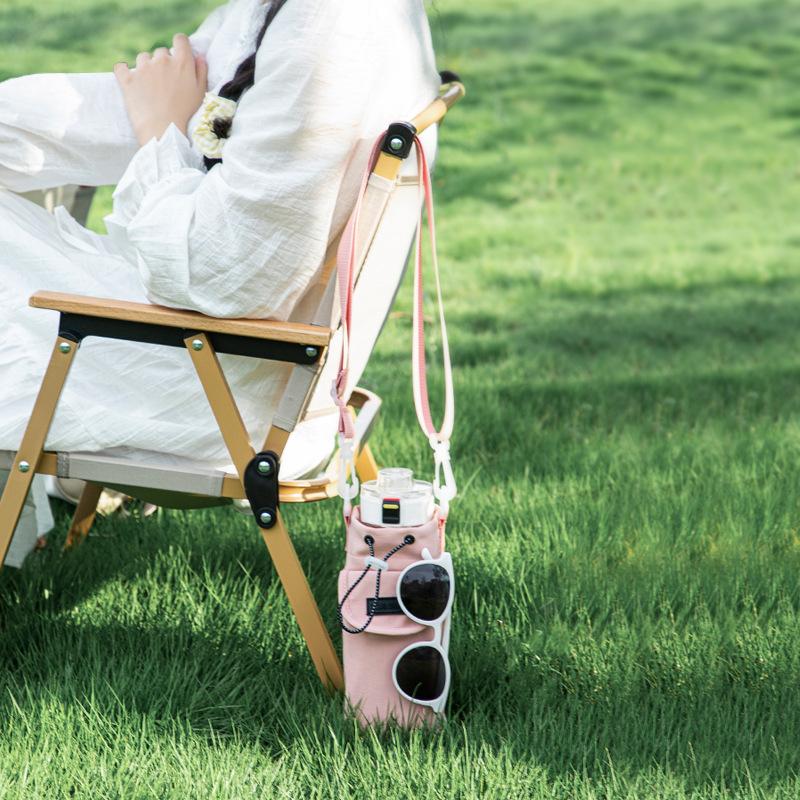 New Outdoor Multifunctional Crossbody Water Bottle Bag Waterproof Portable Insulated Cup Cover Travel Water Cup Pouch Phone Storage Bag