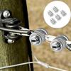 Zaun Draht Verbinder Packung mit 10 Stück Metall Schraubklemme Fitting für Elektrozaun Reparatur, Leitungsverlängerung und Gartenzaun Wartung Verwendung Arbeit
