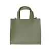 Gisele Tote Bag, Small Mini Tote, Handbag, Mini Bag, Simple, Divided, Freestanding, B5, Lightweight, Water-Repellent, Square, Women's (Olive)