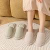 Japanese Home Cotton Slippers Autumn and Winter Couple Floor Men and Women Non-slip Soft Bottom Confinement Cotton Slippers