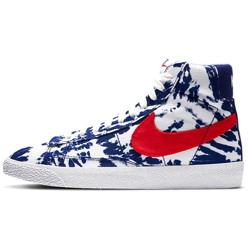 Nike Blazer Mid SE University Blue Tie-Dye GS Sneakers CZ7882-600 38
