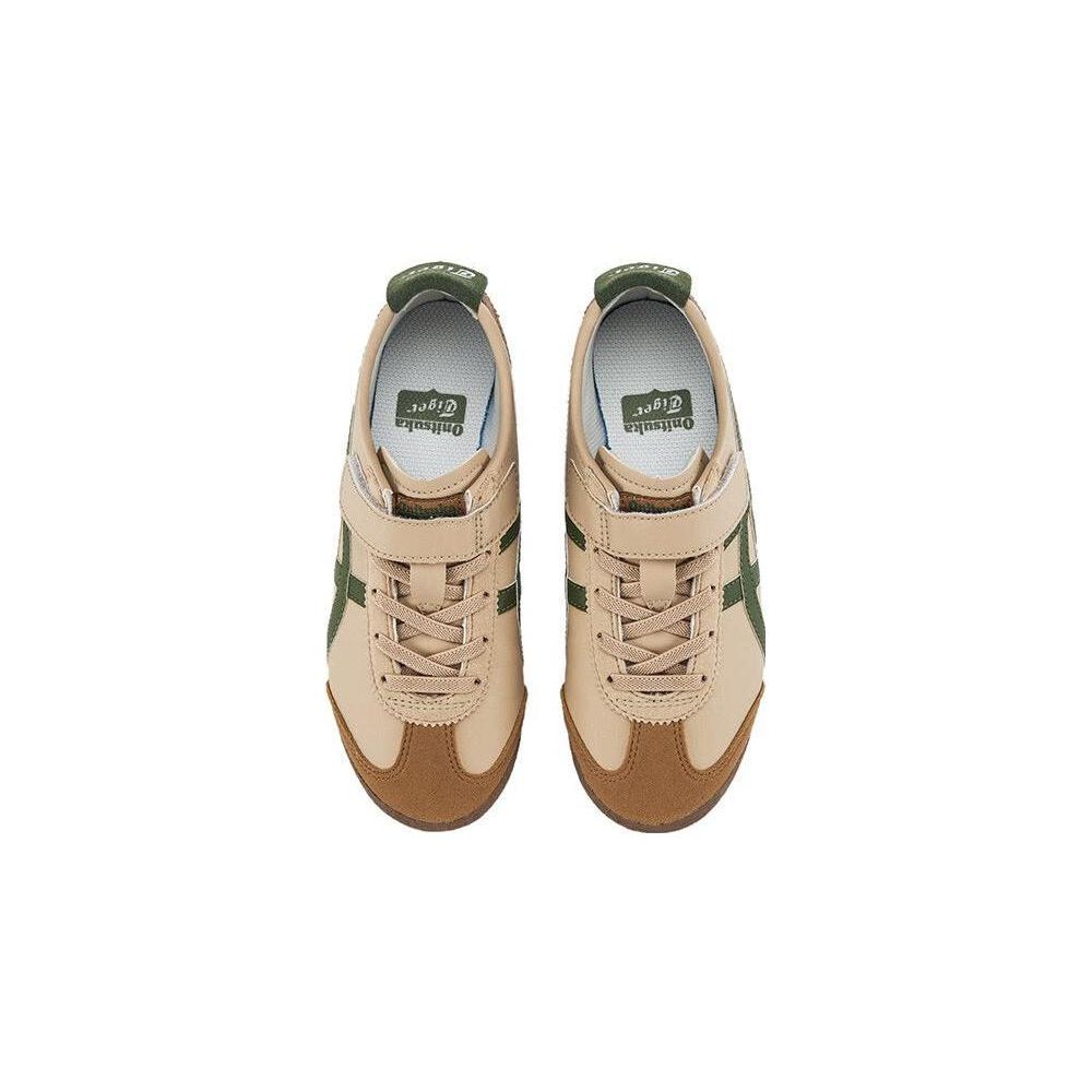 ONITSUKA TIGER נעלי קז'ואל נוחות רב-תכליתיות קלות משקל בולמות זעזועים עמידות גפה נמוכה מעור סינתטי Mexico 66 נעלי סניקרס לילדים 1184A049-250