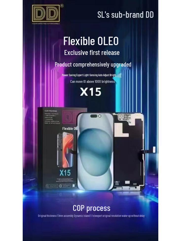 OLED Screen Assembly for iPhone 13, 13 Pro, 13 Pro Max, 14, 14 Pro, 14 Pro Max