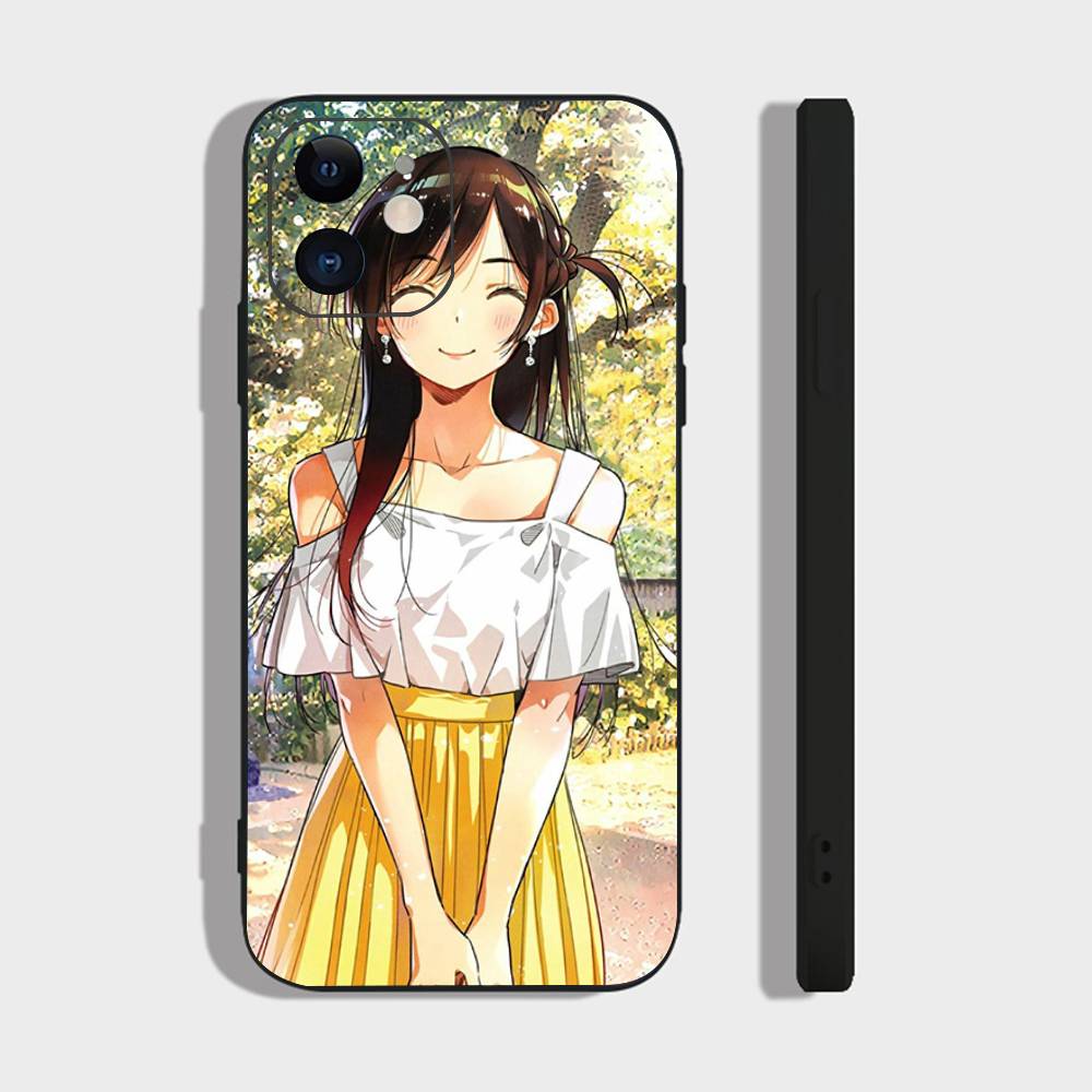 Mizuhara Chizuru Anime Rent-A-Girlfriend Phone Case For IPhone 17 Air 16 15 14 13 Pro Max 11 12 Black Silicone Cover