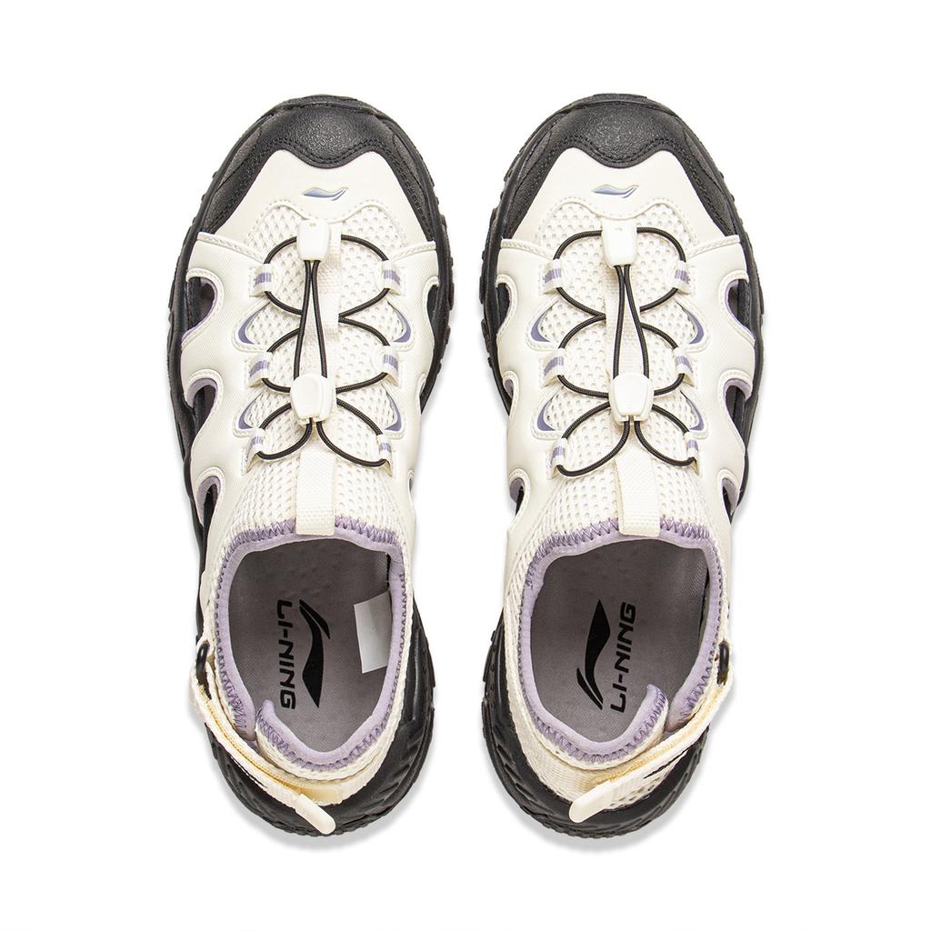 Li Ning Klasická Móda Suchý zip Všestranné Retro Silná Podrážka Zvyšující Výšku Protiskluzové Prodyšné Odolné proti Opotřebení Boty do Vody Dámské Boty AGUV020-2