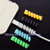 7pcs Silicone Cable Protectors-Durable,Flexible Spiral USB Cord Savers for Home & Office Use,Charger,Cable Cover,Office Desk