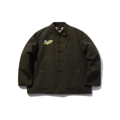 LiNing X Xlarge Collaboration Badfive Anti-Five Series Casual Loose Short Cotton Jacket Men Jackets Pine-Green AWBP043-1