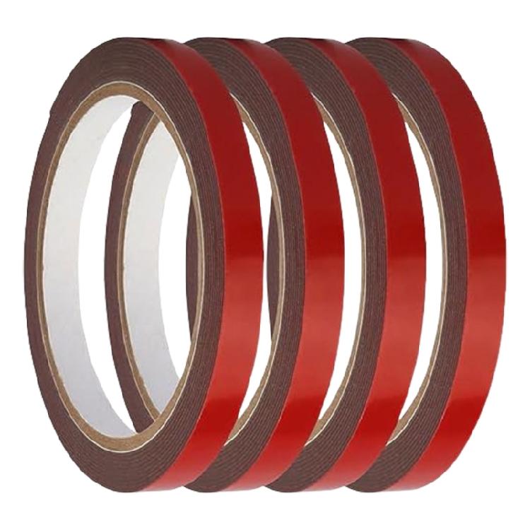 4 Rolls Car Mounting Tape Double Sided Sticker Acrylic Foam Double Side Adhesive Tape Heavy Duty Double Sided Foam Tape