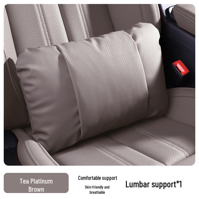 Compatible with 25 Zeekr 001 models: Nappa Leather Headrests, 007GT Lumbar Supports, and 009 Car Seat Backrests