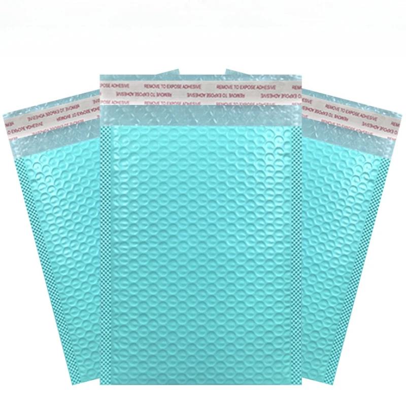 20pcs Colorful polyethylene bubble mailers self-sealing padded envelopes gift bags pink courier punching bags