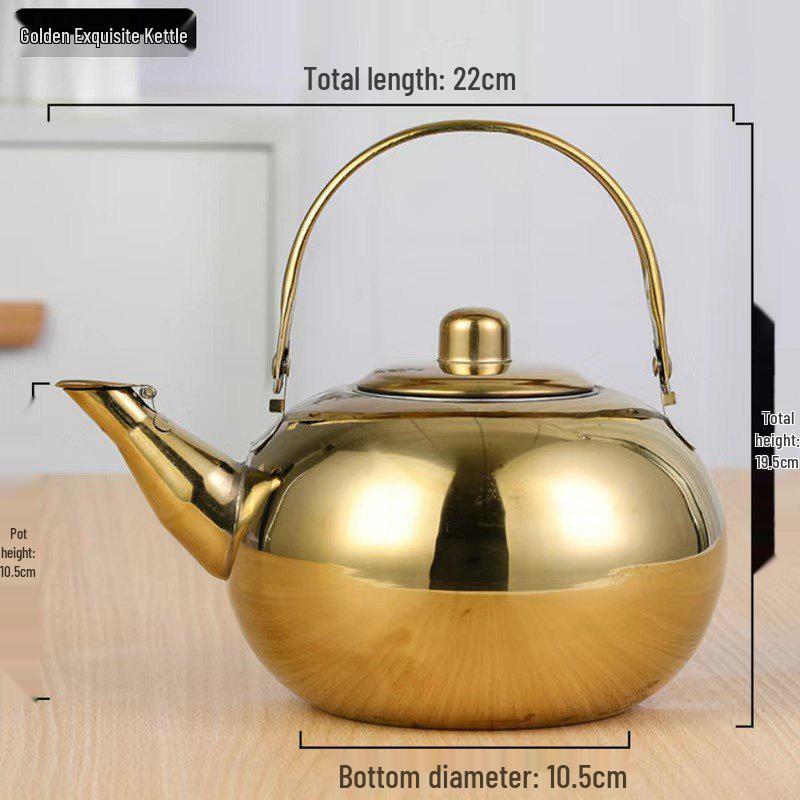 Stainless Steel Teapot with Filter for Home or Restaurant Use