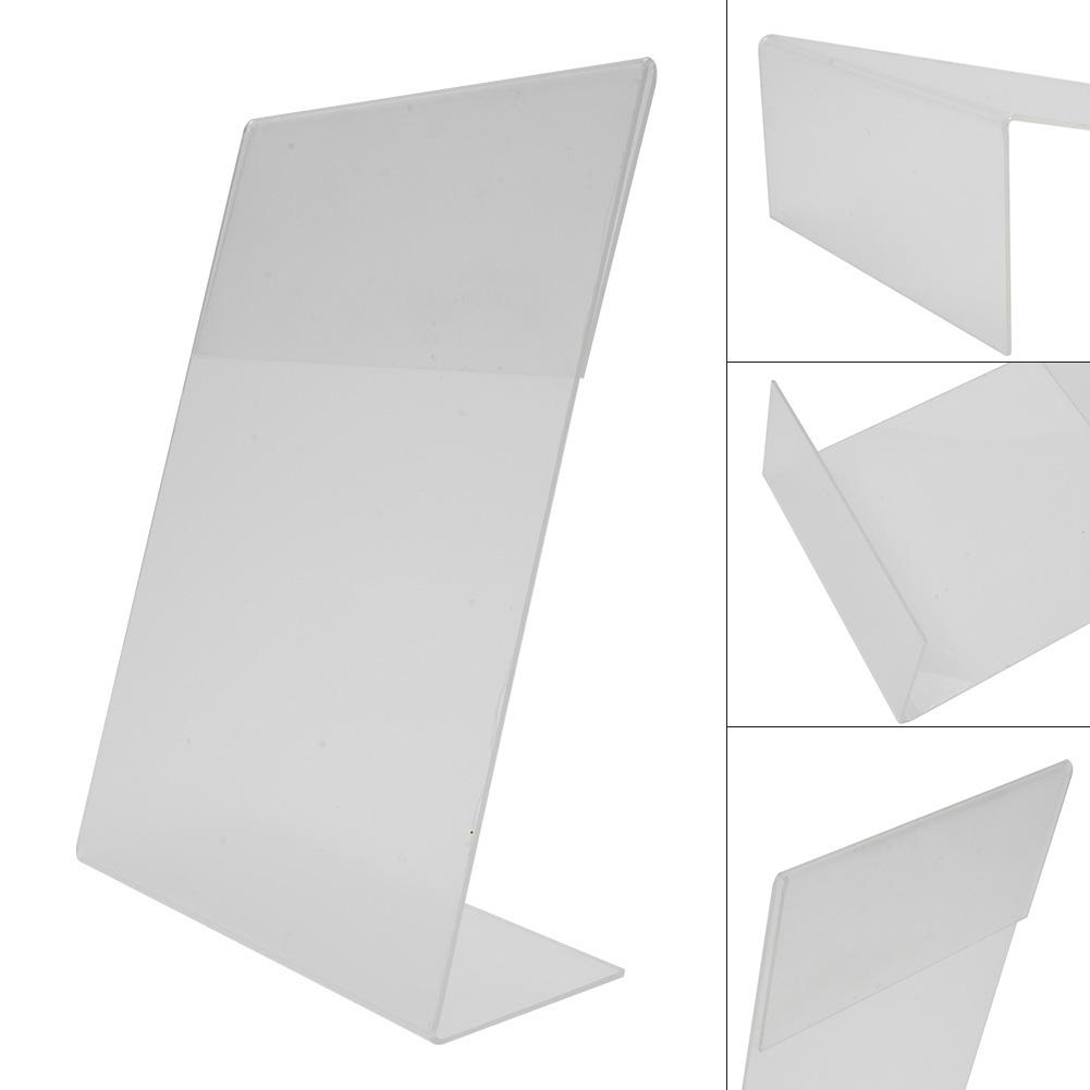 A Set of 10/20 Clear Acrylic Desk Display Stands for 10cmx15cm Cards