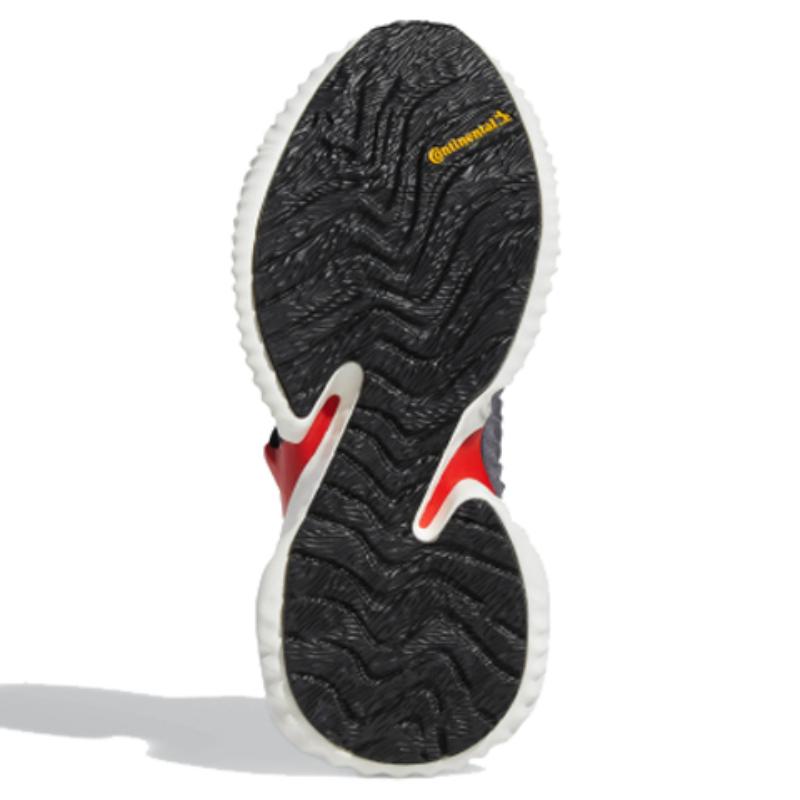 Adidas Alphabounce Instinct CC J Low Top Kids' Running Shoes Gray Red Teenagers Sneakers F36807