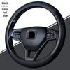 Universal Anti-Slip Carbon Fiber Steering Wheel Cover, Sweat-Absorbent, Leather, 4-Seasons Car Interior Protection