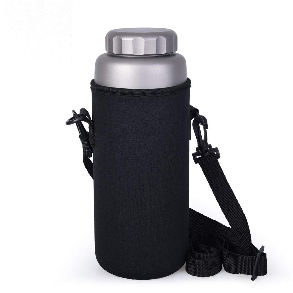 Boundless Voyage 1050ml Pure Titanium Wide Large Direct Outdoor Sports Water Leak Strap Pouch Included Bottle, Mouth, Capacity, Drinking, Climbing,