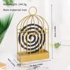 Nordic Birdcage Mosquito Coil Holder - Fireproof Wrought Iron Repellent Box