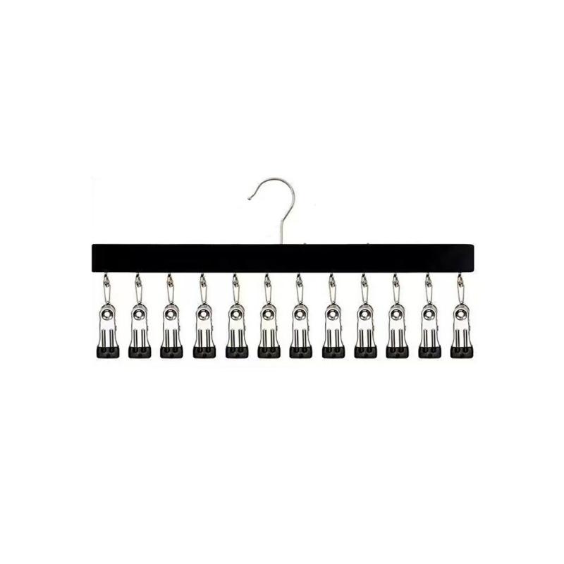Natural Wood Cap Holder 12 Strong Clips For Baseball Hats Baby Caps Wooden Underwear And Gloves Trouser Clip