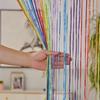 Glitter String Curtain Sparkling Door Fringe Curtain Tinsel Backdrop Privacy Curtain Room Divider Curtain for Doors Closets Windows Walls Party Decor