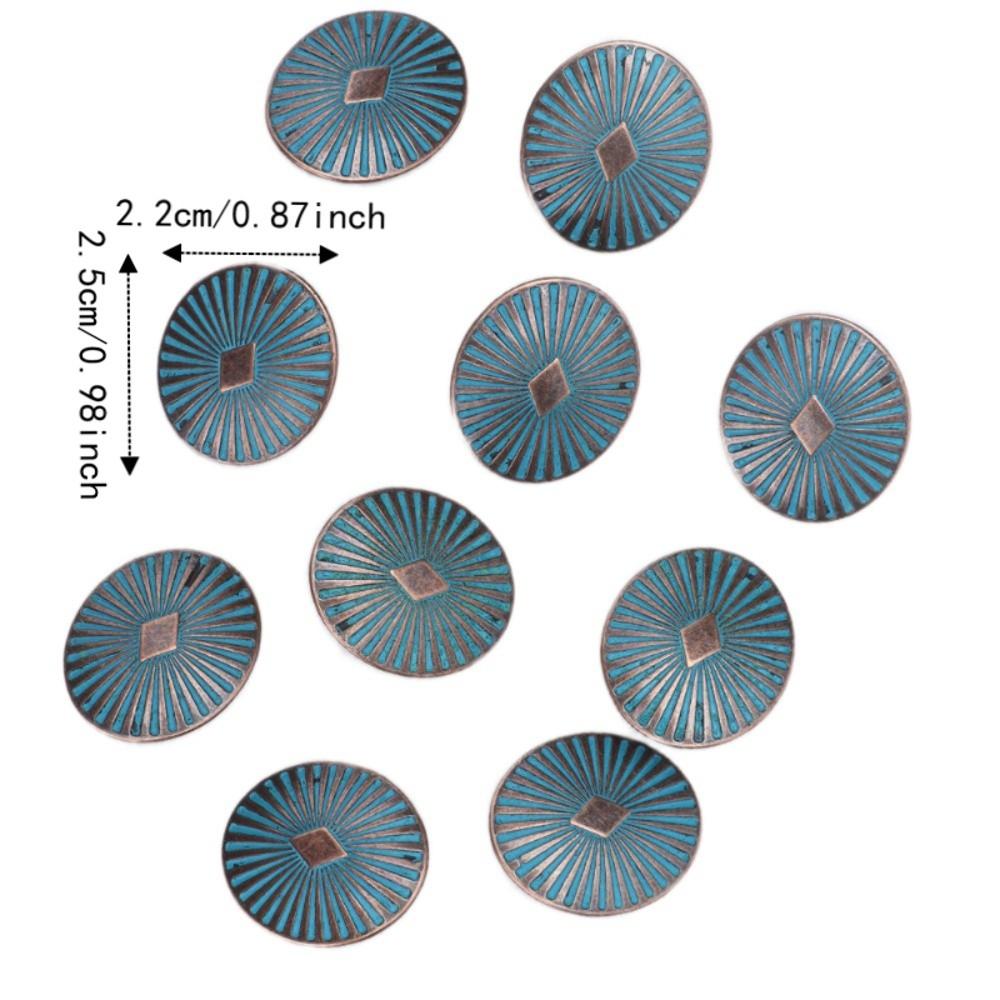 20pcs Round Shape Vintage Buttons Single Hole Decorative Sewing Buttons For Coat