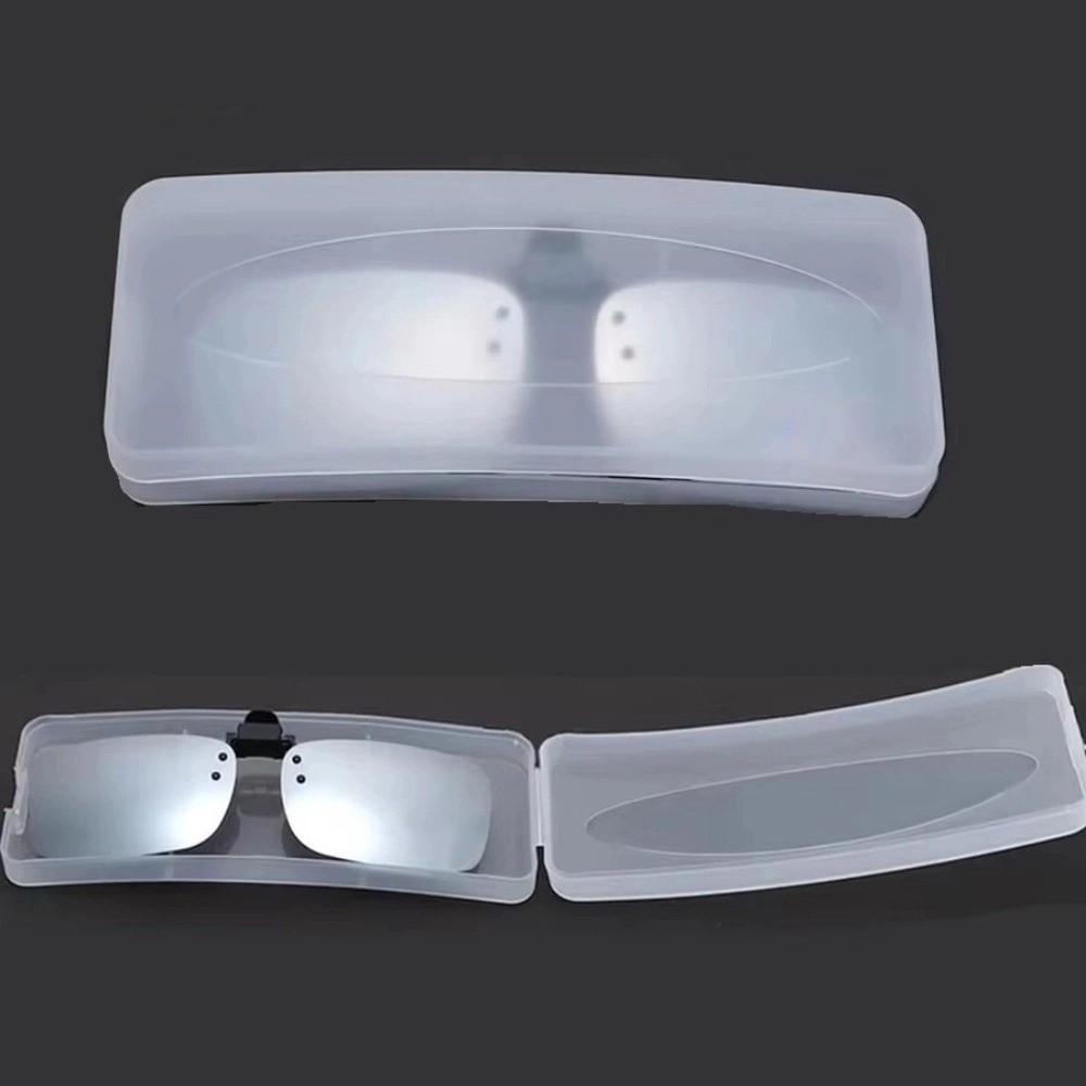 Portable Transparent Glasses Case Hard Plastic Frosted Glasses Storage Eyeglasses Case for Travel Daily