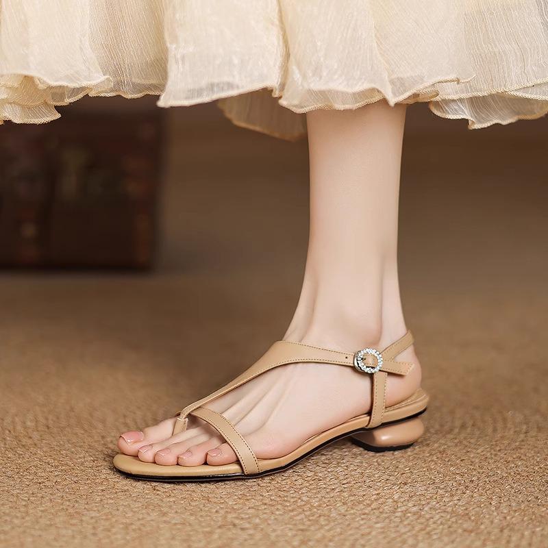 Soft-soled Sandals Summer New Retro One-strap Versatile Shoes