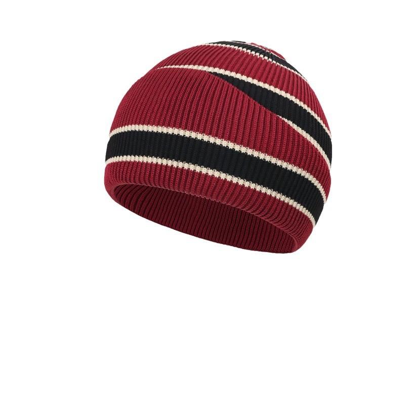 New Color Matching Four Seasons Flying Knitting Men and Women Knitted Hat Big Head Circumference Cold Hat Men Temu Lazy Wind