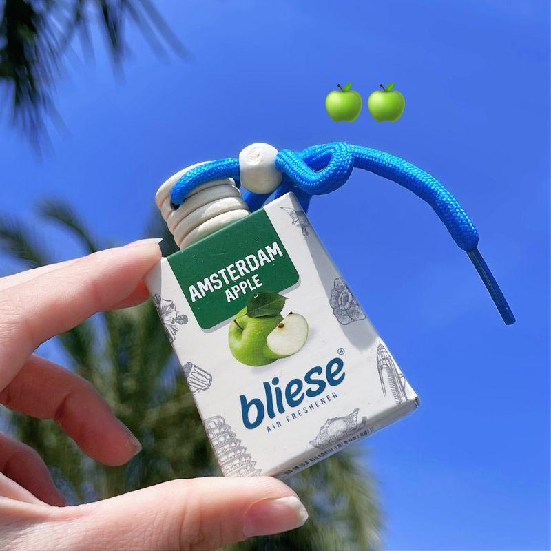 

The Package Smells Good! Malaysia Bliese Hanging Indoor Car Aromatherapy Bottles Pendant Perfume Long-Lasting Fresh Perfume Amsterdam Green Apple | Apple [Recommended] 9ml