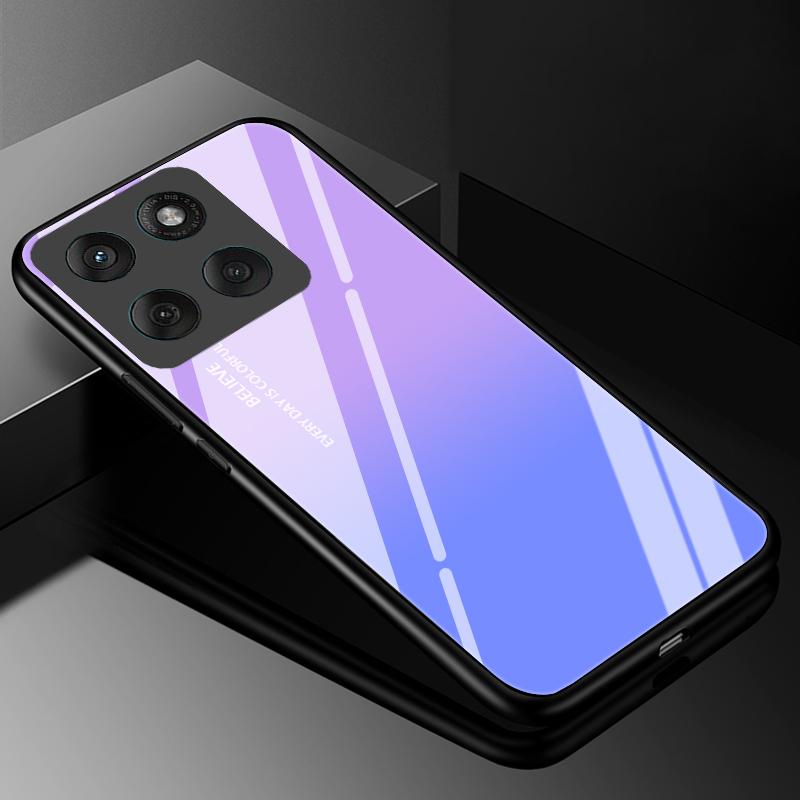 Handyhülle aus gehärtetem Glas für Motorola Edge 60 Fusion 60 Neo 60S Hülle Hart-PC Fundas Rückseite Bumper für Moto Edge60 Stylus Coque