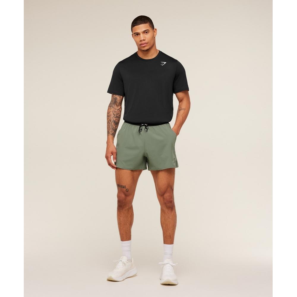 Gymshark Weekend Shorts Gs Unit Green A5b3q Ecjf