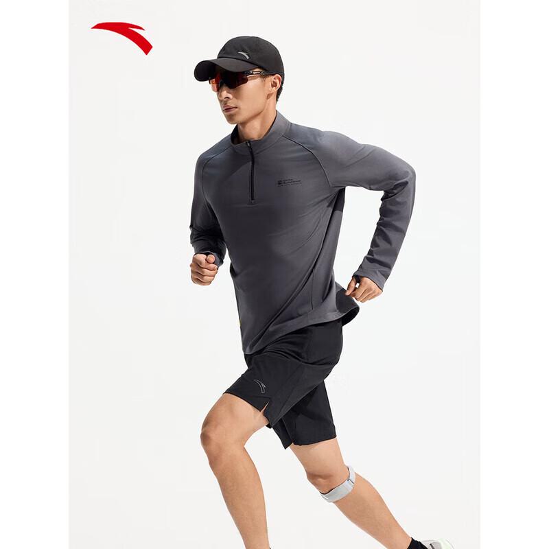 

ANTA Men s Dry-Fit Stand Collar Long Sleeve T-Shirt 190/3XL