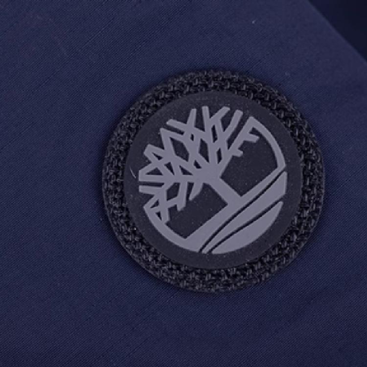 Timberland Hooded Solid Color Warm Loose Mid-Length Cotton Coat Men Coats Dark-Blue A1NEN433