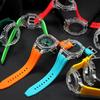 Für Casio Farmhouse Oak Uhr GA2100/GA2110/GA-B2100 Modifiziertes Transparentes Gehäuse Silikonuhr mit Gummi-Kette Set Zubehör