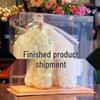 Qixi Unicorn Rose Preserved Flower & Teddy Bear Gift Set for Girlfriend or Kids