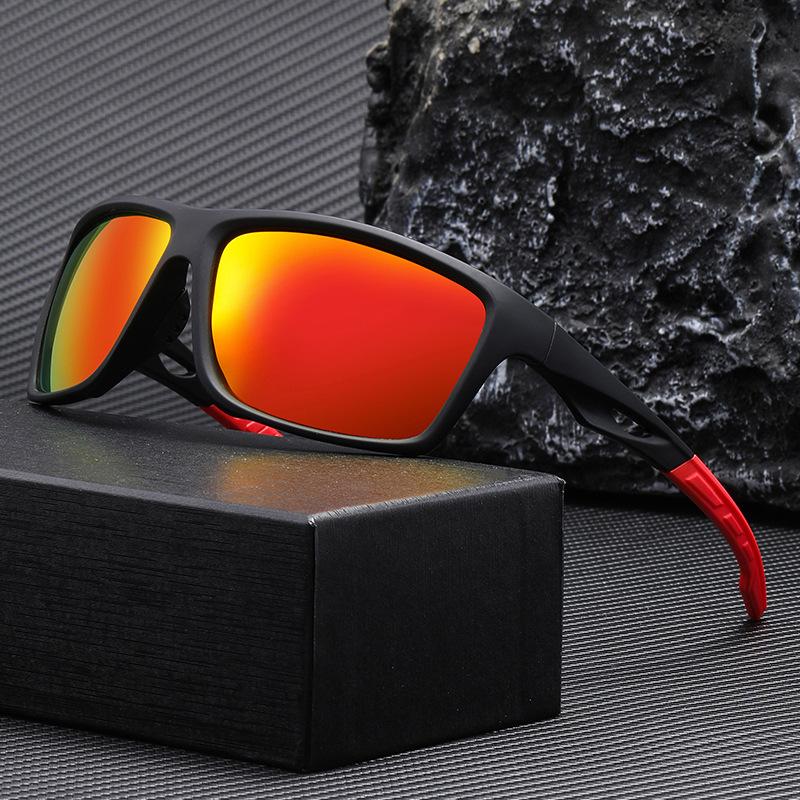 Cross Border Hot Selling Sports Polarized Sunglasses Men Women Cycling Outdoor Anti UV Dazzling Square Fashion Style