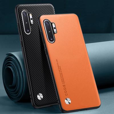 Luxusní PU kožené pouzdro pro Samsung Galaxy Note 10 Plus, matný silikonový ochranný kryt pro telefon pro Samsung Note 10 Plus