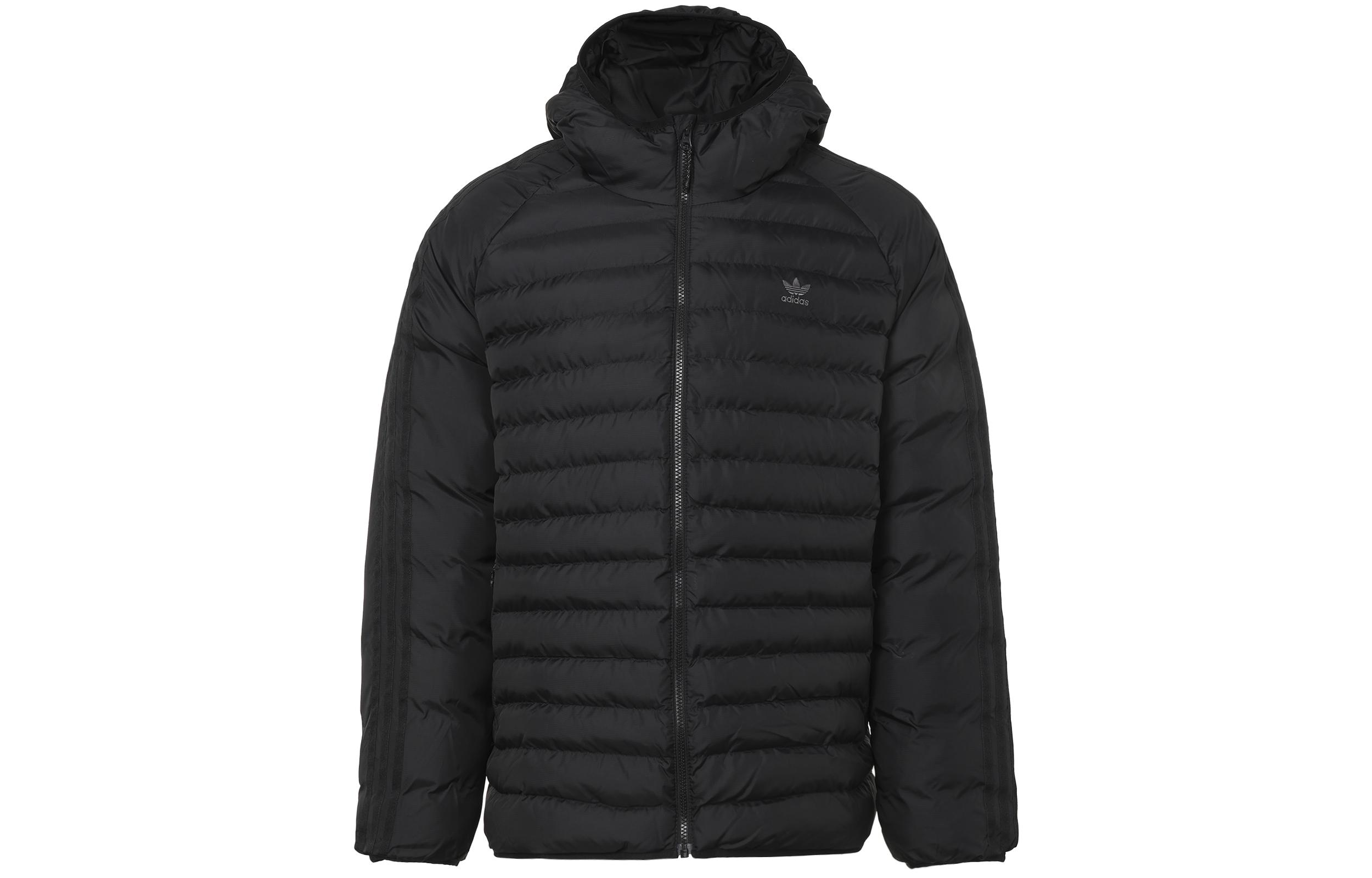 Adidas Originals Zip Closure Puffer Jacket Men s Black HD4757 XXL