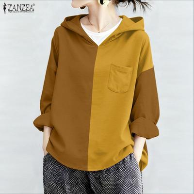 Women Casual Hoodies Loose Long Sleeve Blouse